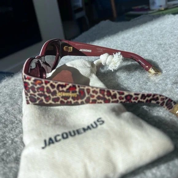 Jacquemus Ovalo Oval Sunglasses - Leopard - Picture 4 of 10